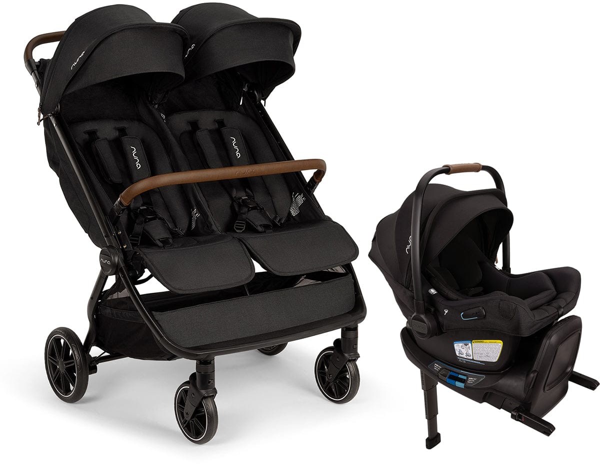 Nuna TRVL dubl + PIPA RX Travel System Bundle - Caviar / Caviar - ST19800CVR-CF12508600CVR