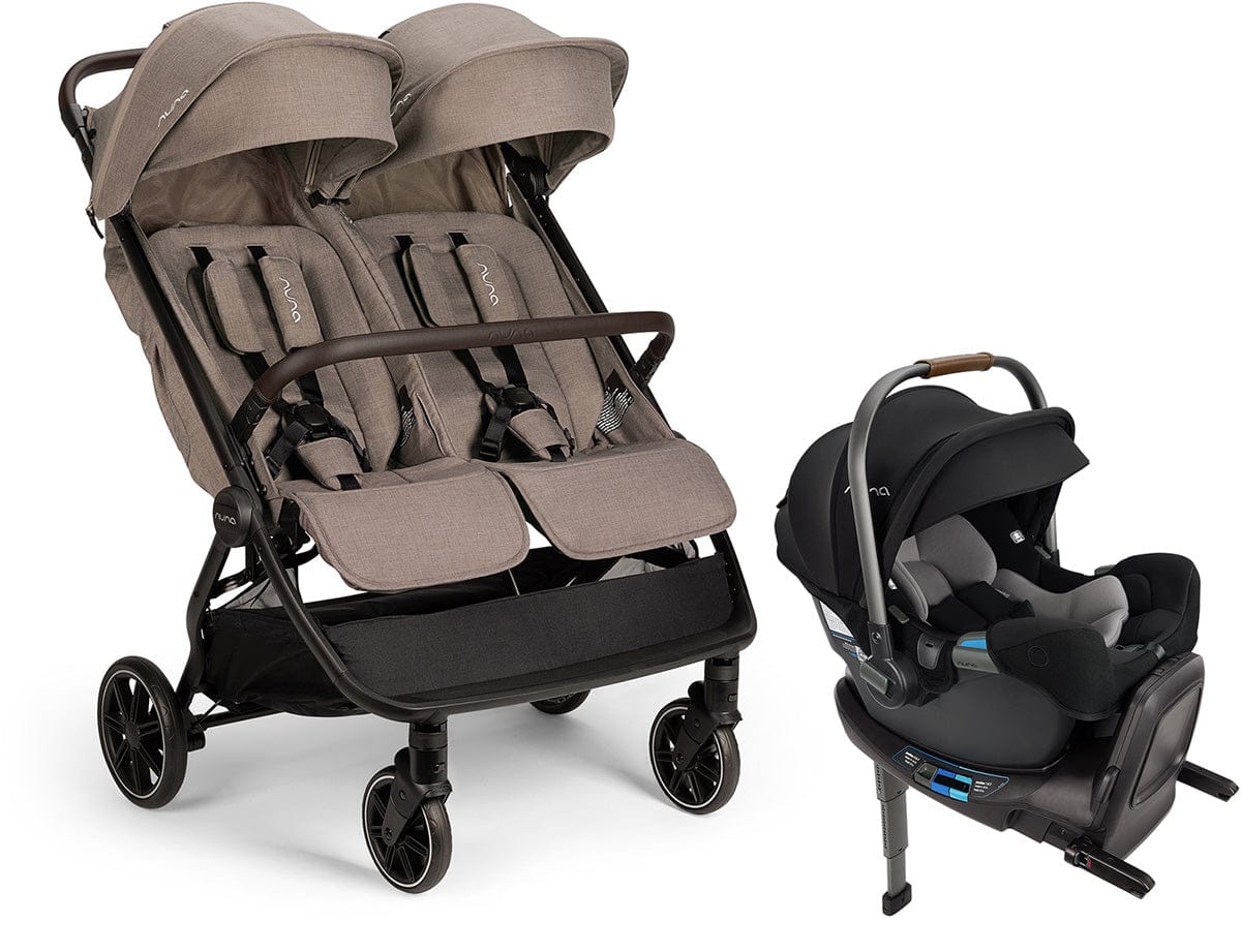 Nuna TRVL dubl + PIPA RX Travel System Bundle - Cedar / Caviar - ST19800CDR-CF12508600CVR