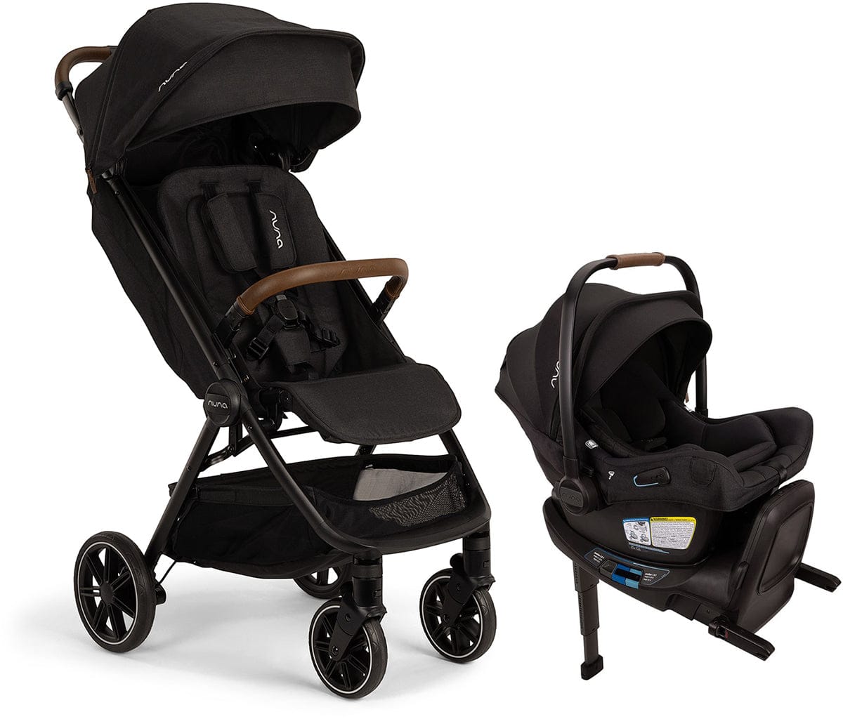 Nuna TRVL LX + PIPA Aire RX Travel System Bundle - Caviar - ST18100CVR-CF18508600CVR