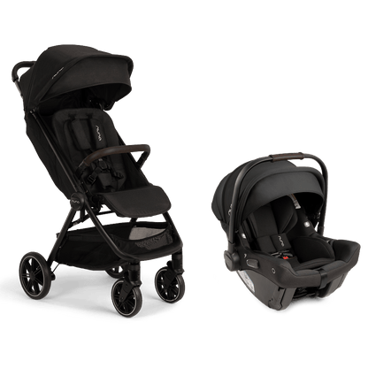 Nuna TRVL LX + PIPA urbn Baseless Infant Car Seat Travel System - Caviar / Chocolate - TS18115602CCR