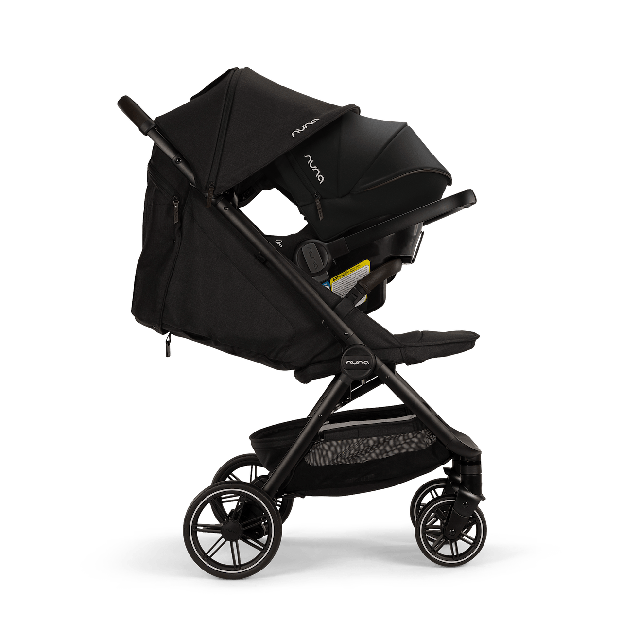 Nuna TRVL LX + PIPA urbn Baseless Infant Car Seat Travel System - Caviar / Chocolate - TS18115602CCR