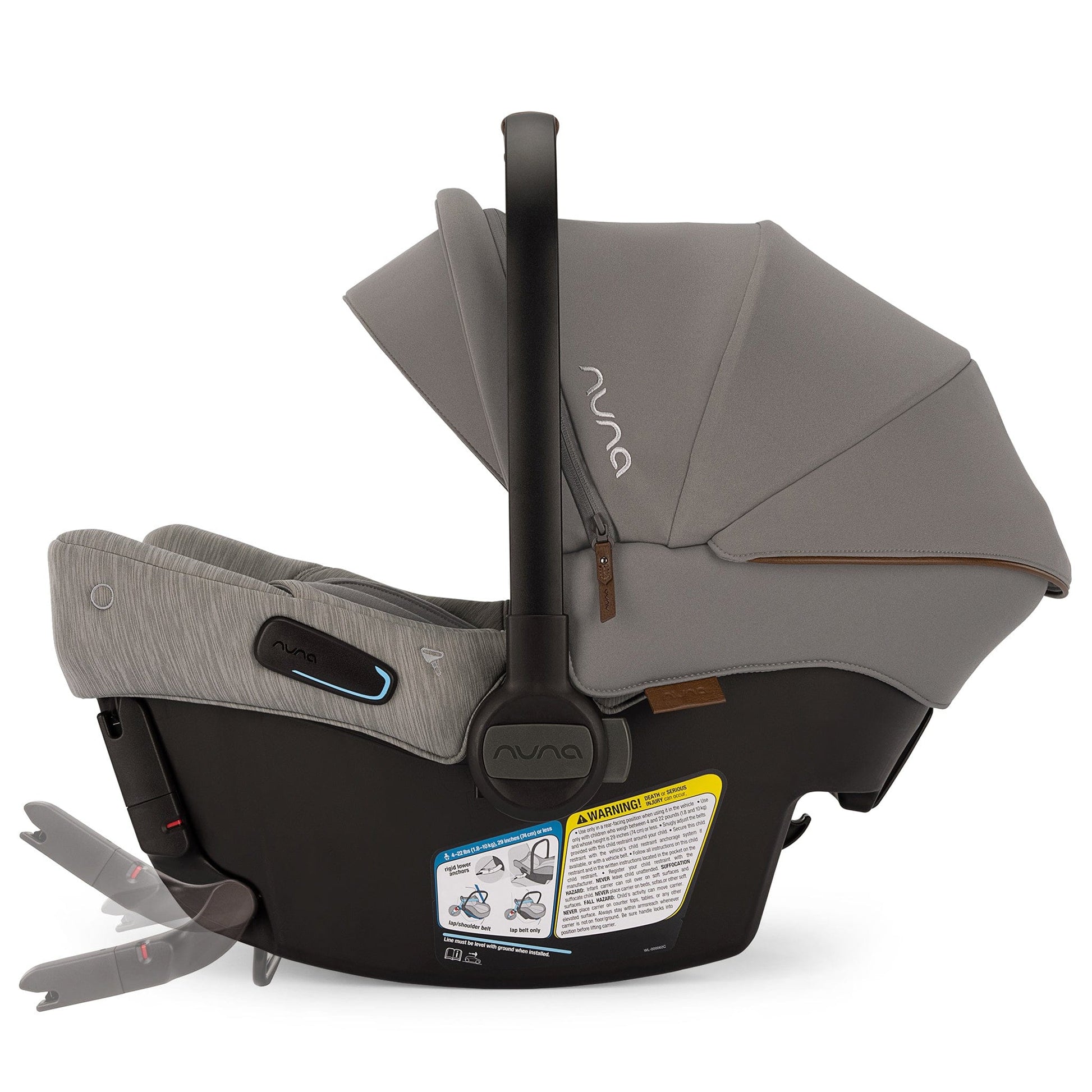 Nuna TRVL LX + PIPA urbn Travel System - Granite - TS18115602GRN