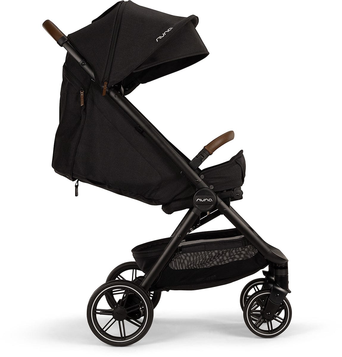 Nuna TRVL LX Self-Folding Compact Stroller - Caviar - ST18100CVR