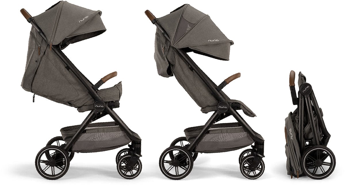 Nuna TRVL LX Self-Folding Compact Stroller - Granite - ST18100GRN