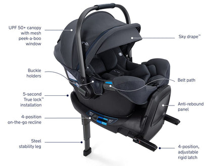 Nuna TRVL + PIPA RX Travel System Bundle - Ocean - ST15706OCN-CF12508601OCN