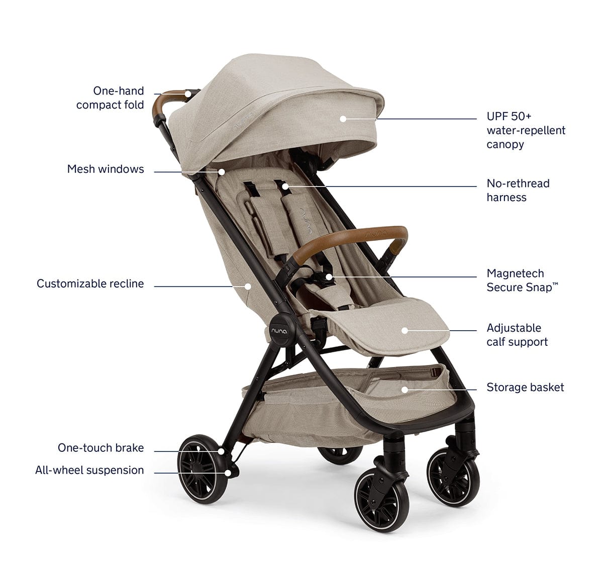 Nuna TRVL + PIPA urbn Travel System - Hazelwood - TS15701HAZ