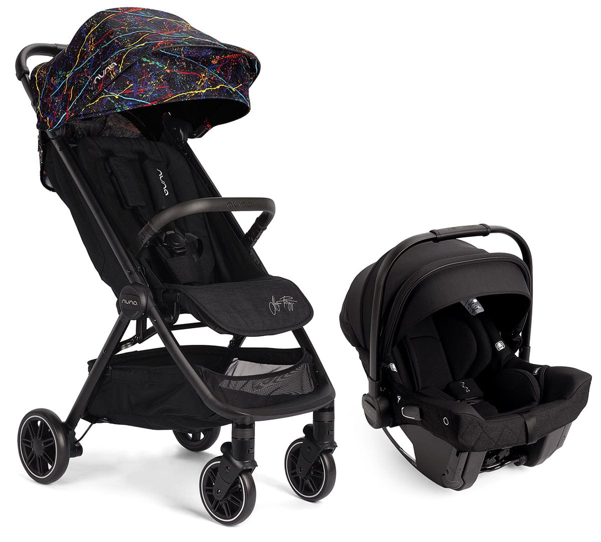Nuna TRVL + PIPA urbn Travel System - Rainbow by Georgette Polizzi - TS15715600RNB
