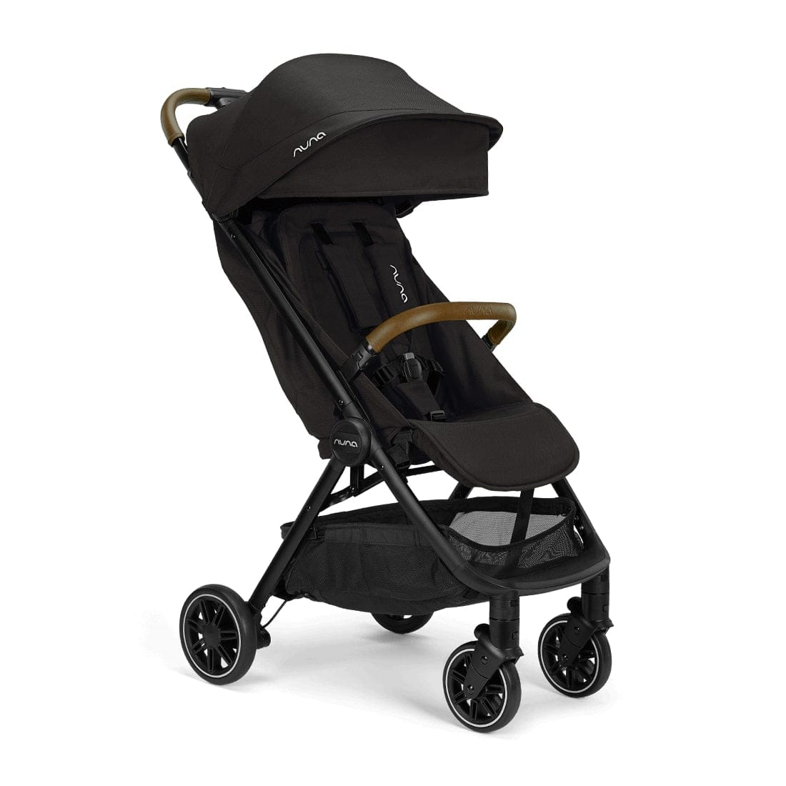 nuna trvl stroller caviar Nuna TRVL Self-Folding Compact Stroller