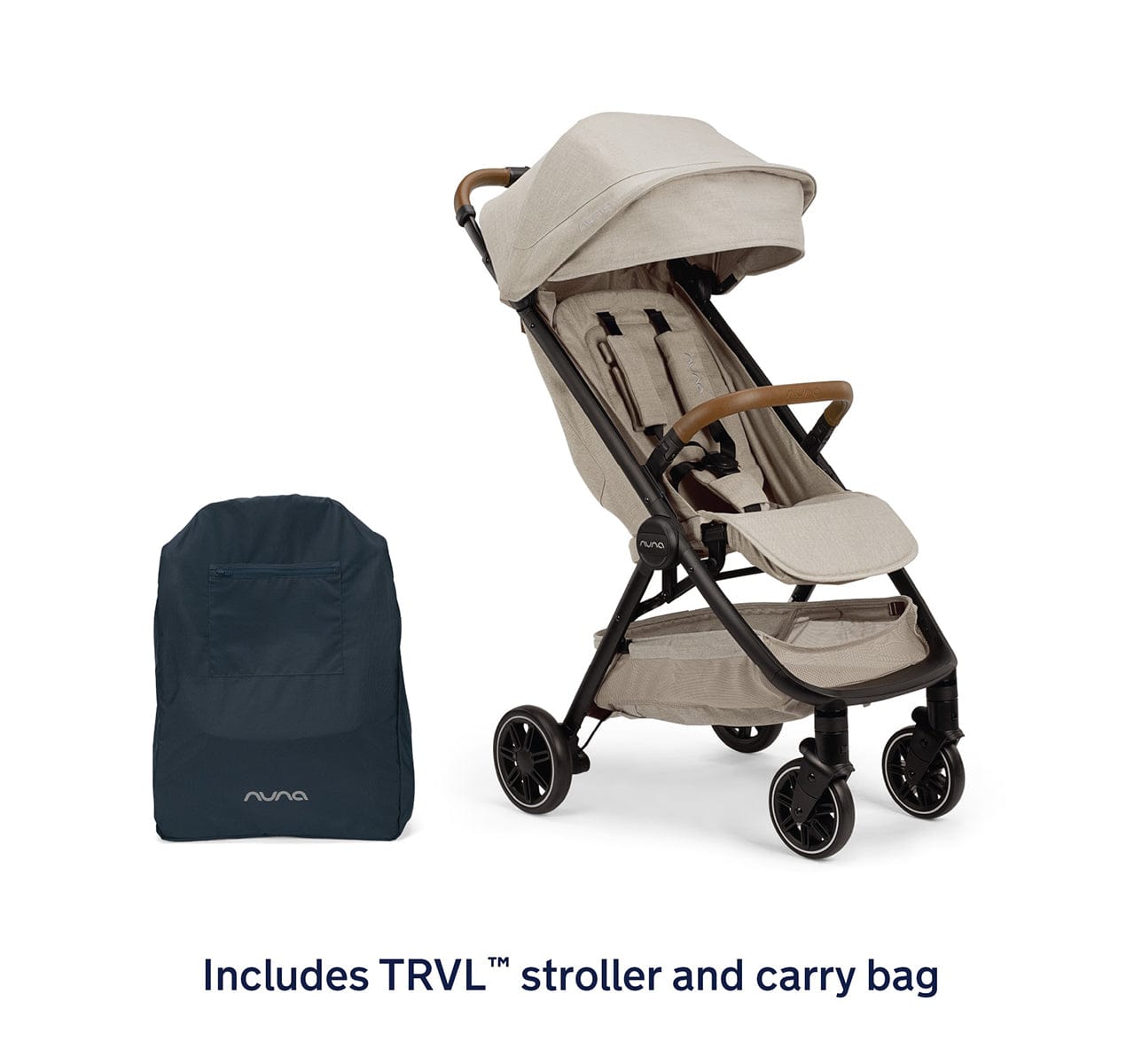 Nuna TRVL Self-Folding Compact Stroller Hazelwood – Albee Baby