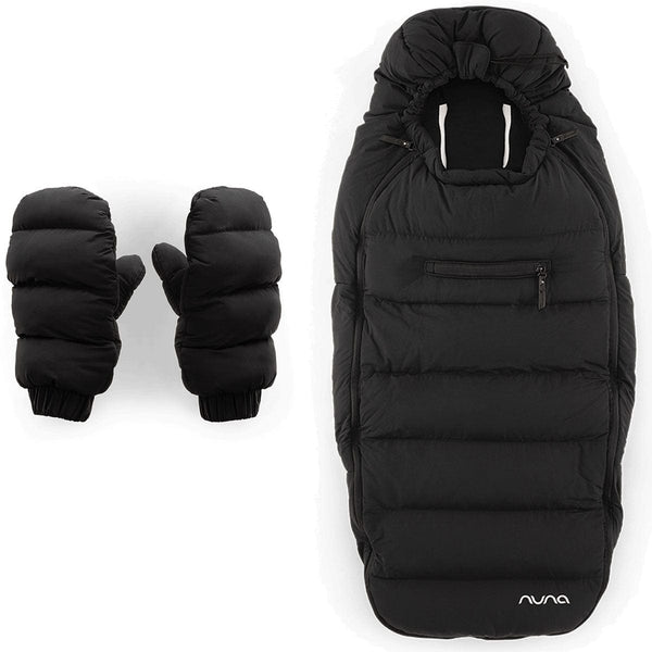 【本日までの出品‼︎】nuna winter stroller set フットマフ Nuna Winter Stroller Set with Bag - Caviar – Albee Baby