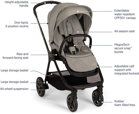 Nuna x BMW TRIV Next Compact Stroller - Graphene - ST16624GRA