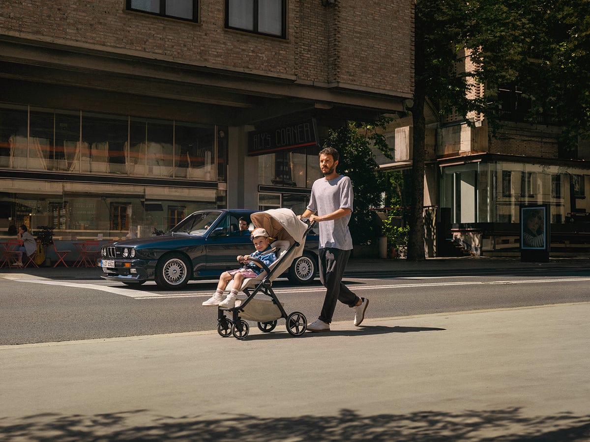 Nuna x BMW TRVL LX Self-Folding Compact Stroller - Mica - ST18104MIC