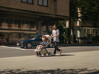 Nuna x BMW TRVL LX Self-Folding Compact Stroller - Mica - ST18104MIC