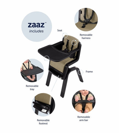 Nuna Zaaz High Chair - Carbon - HC16101CRB