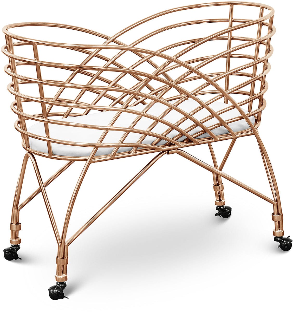 Nursery Works Aura Metal Bassinet - Rose Gold - NW16734RGLD