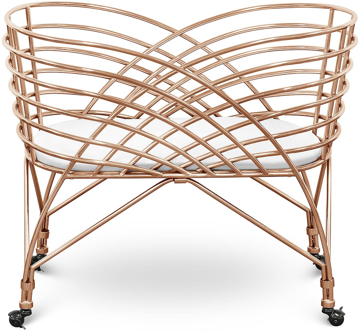 Nursery Works Aura Metal Bassinet - Rose Gold - NW16734RGLD
