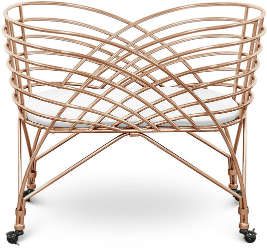 Nursery Works Aura Metal Bassinet - Rose Gold - NW16734RGLD