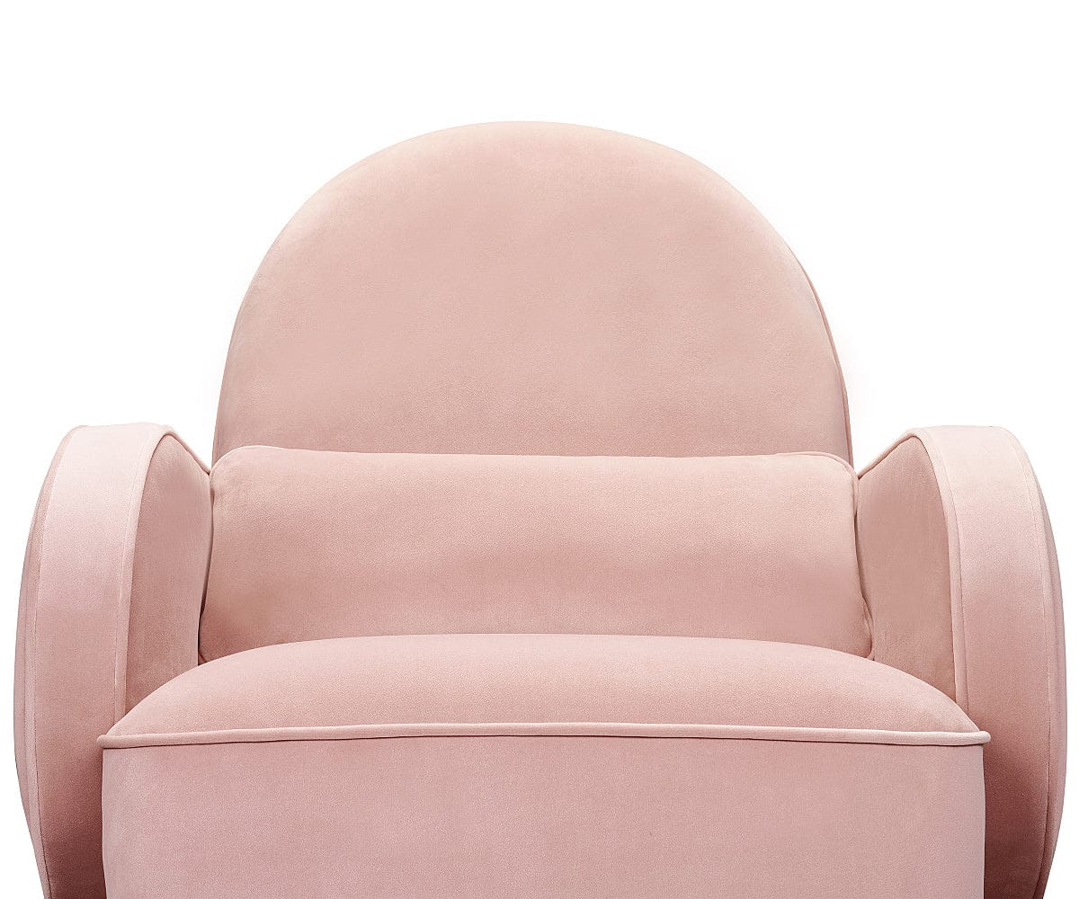 Nursery Works Compass Rocker - Blush Velvet - NW17087BPV