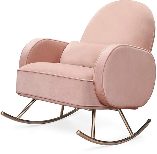Nursery Works Compass Rocker - Blush Velvet - NW17087BPV