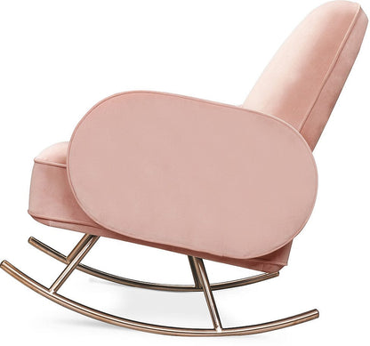 Nursery Works Compass Rocker - Blush Velvet - NW17087BPV