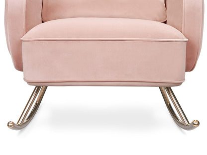 Nursery Works Compass Rocker - Blush Velvet - NW17087BPV