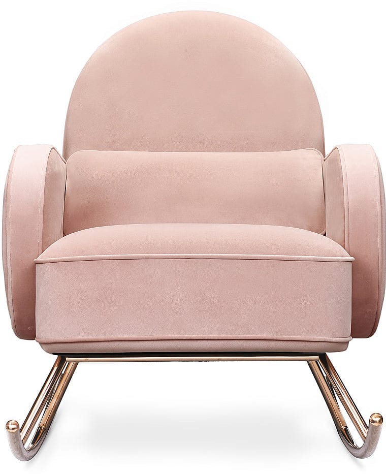 Nursery Works Compass Rocker - Blush Velvet - NW17087BPV