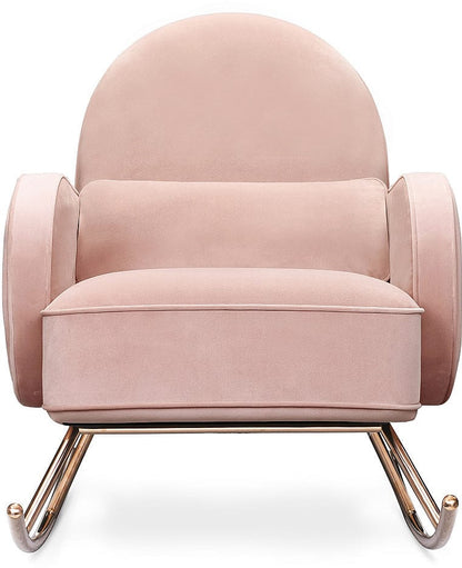 Nursery Works Compass Rocker - Blush Velvet - NW17087BPV