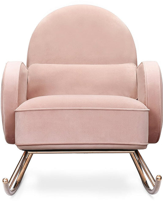 Nursery Works Compass Rocker - Blush Velvet - NW17087BPV