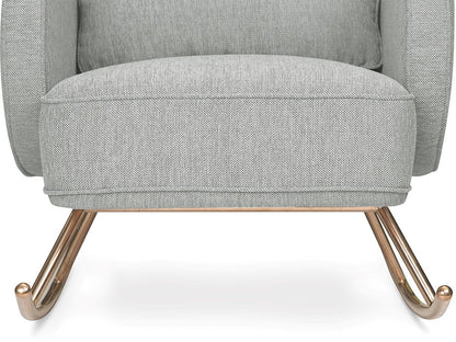 Nursery Works Compass Rocker - Light Grey Weave - NW17087FWLG