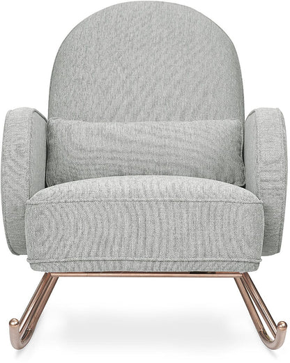 Nursery Works Compass Rocker - Light Grey Weave - NW17087FWLG