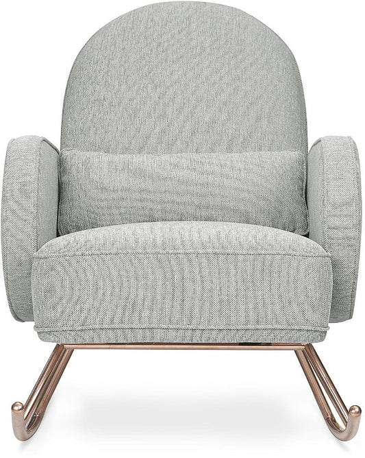 Nursery Works Compass Rocker - Light Grey Weave - NW17087FWLG