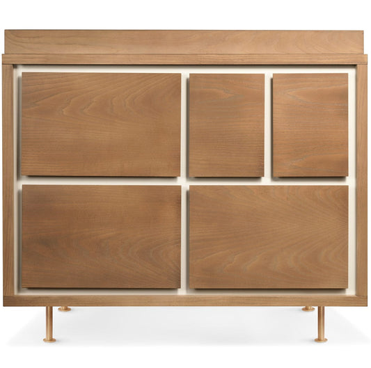Nursery Works Novella 5-Drawer Dresser - Stained Ash / Ivory - NW15015AY