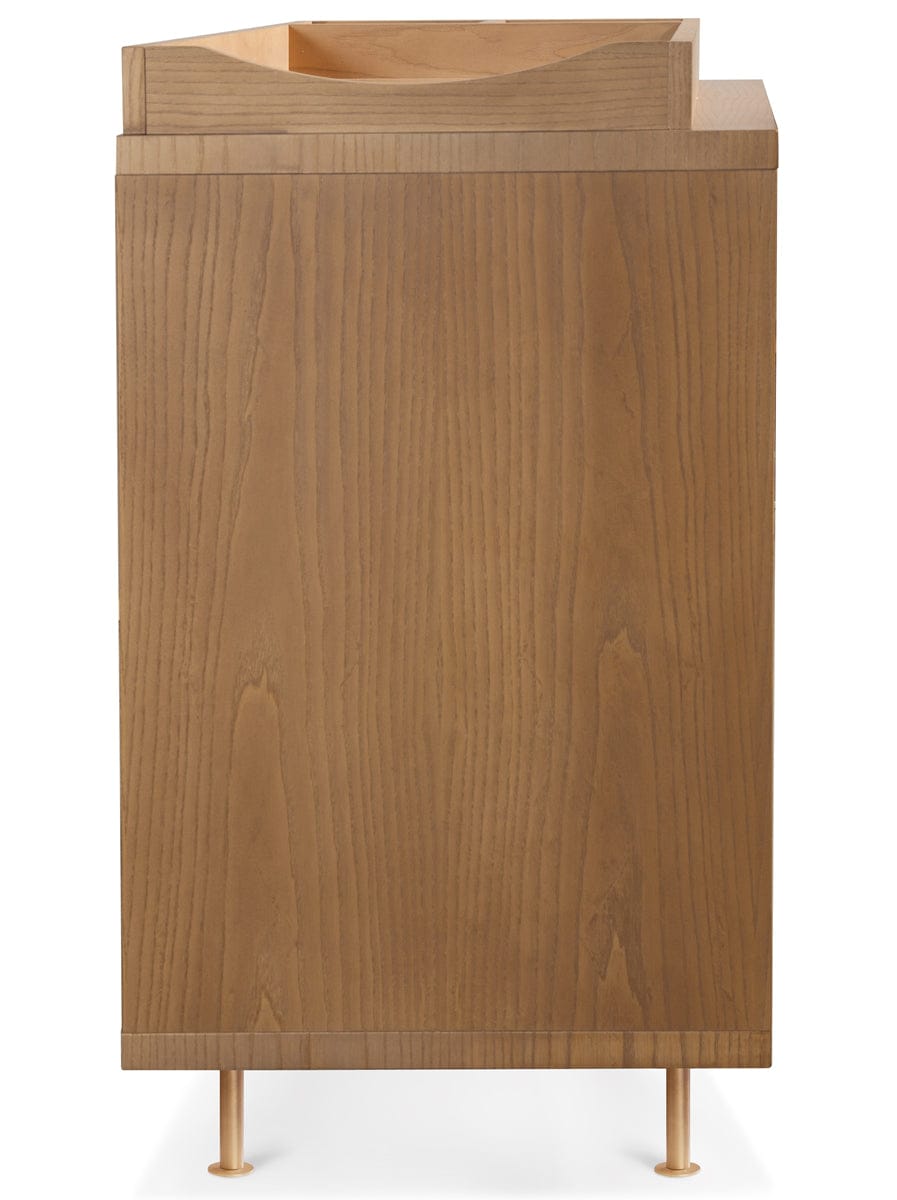 Nursery Works Novella 5-Drawer Dresser - Stained Ash / Ivory - NW15015AY