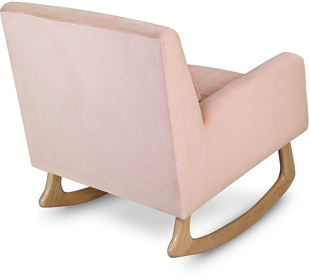 Nursery Works Sleepytime Rocker, Light Legs - Blush Velvet - 1085BPV