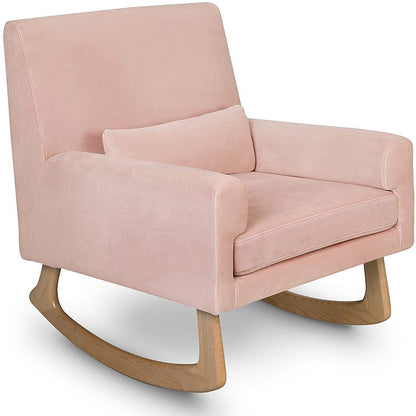 Nursery Works Sleepytime Rocker, Light Legs - Blush Velvet - 1085BPV