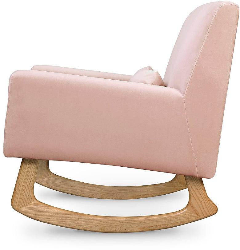 Nursery Works Sleepytime Rocker, Light Legs - Blush Velvet - 1085BPV