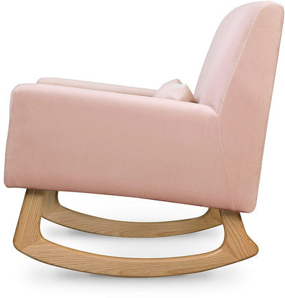 Nursery Works Sleepytime Rocker, Light Legs - Blush Velvet - 1085BPV