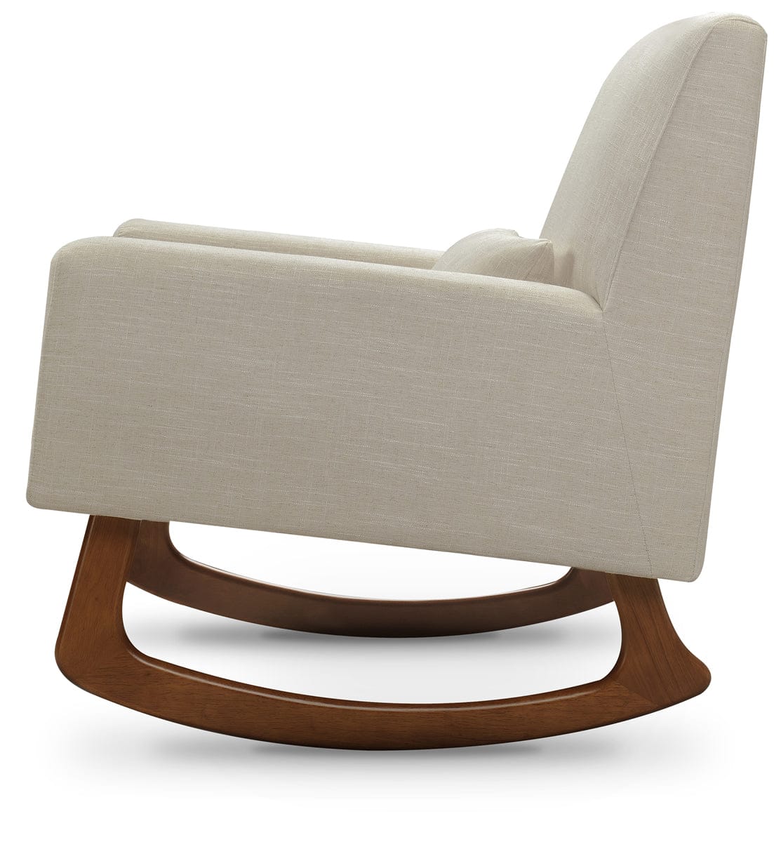 Nursery Works Sleepytime Rocker, Walnut Legs - Oatmeal - 1085OMA