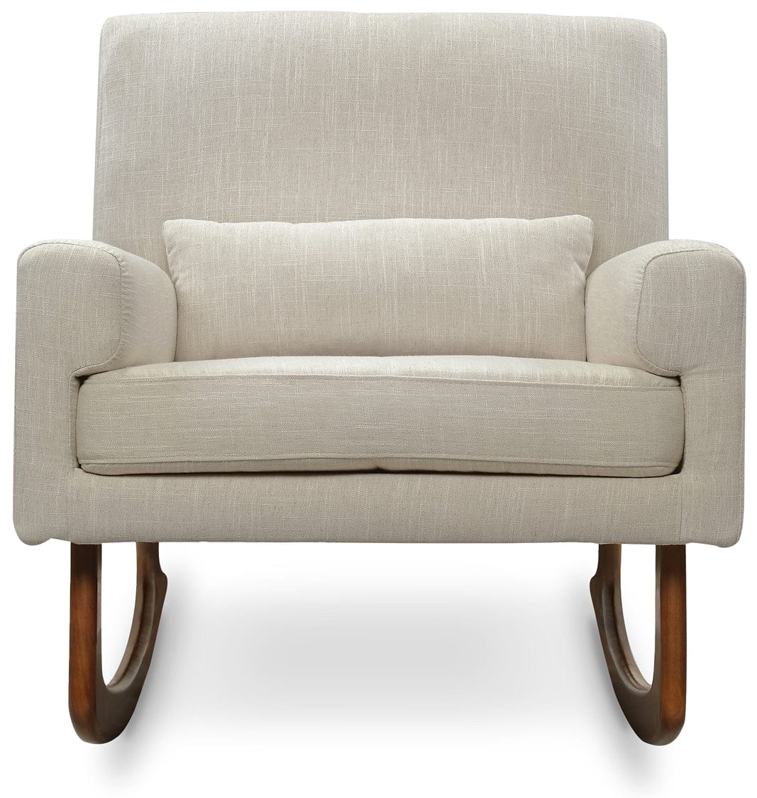 Nursery Works Sleepytime Rocker, Walnut Legs - Oatmeal - 1085OMA