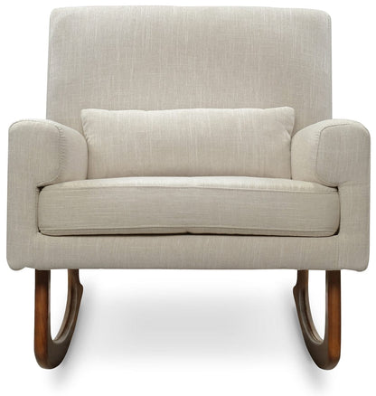 Nursery Works Sleepytime Rocker, Walnut Legs - Oatmeal - 1085OMA