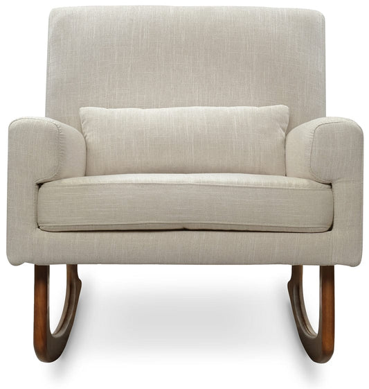 Nursery Works Sleepytime Rocker, Walnut Legs - Oatmeal - 1085OMA