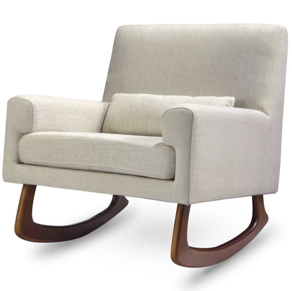 Nursery Works Sleepytime Rocker, Walnut Legs - Oatmeal - 1085OMA