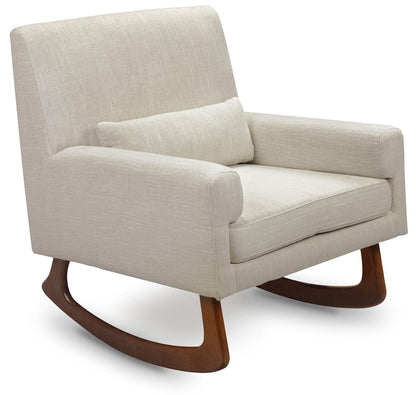 Nursery Works Sleepytime Rocker, Walnut Legs - Oatmeal - 1085OMA