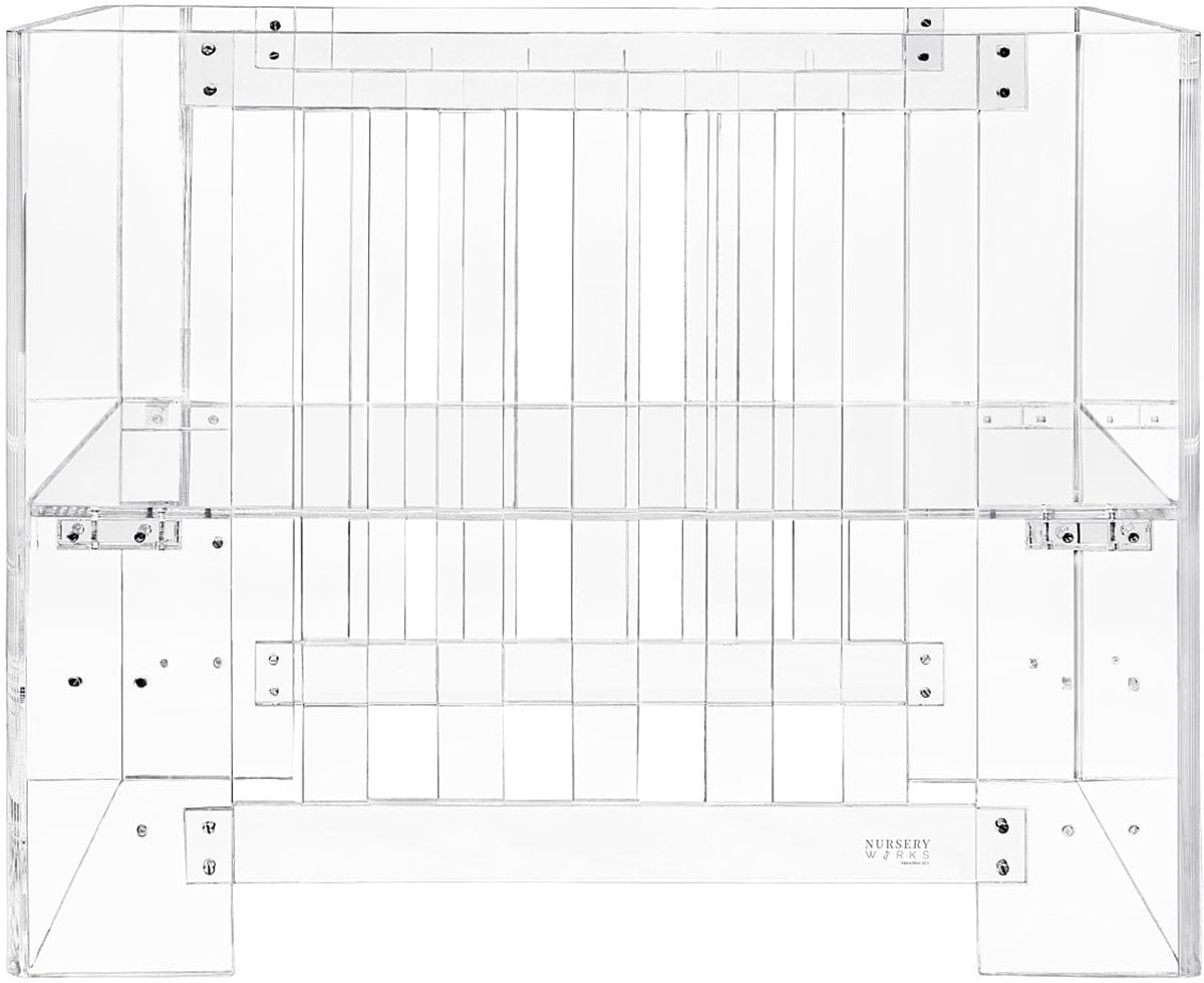 Nursery Works Vetro Mini Crib, Acrylic - NW1060CA