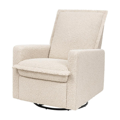 Babyletto Cali Flange Gliding Swivel Recliner - Almond Teddy Loop - M20977AT