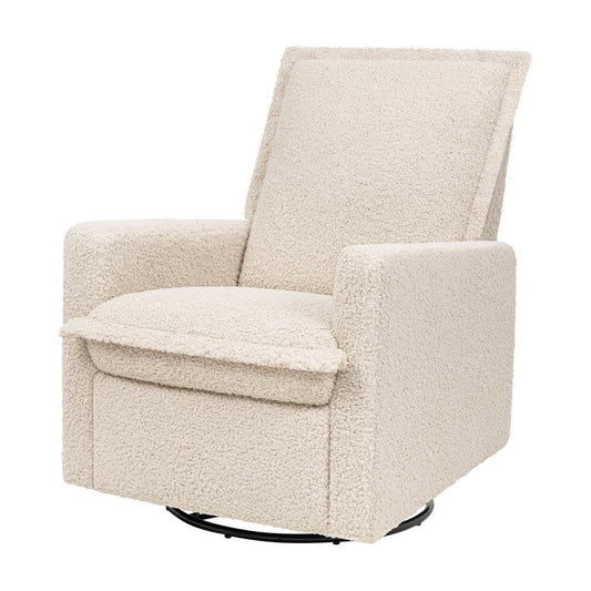 Babyletto Cali Flange Gliding Swivel Recliner - Almond Teddy Loop - M20977AT