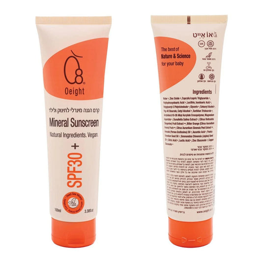 Oeight Mineral Sunscreen SPF 30, 100ml - 7290114390934