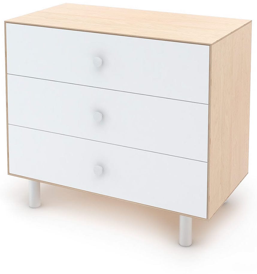 Oeuf 3 Drawer Dresser - Classic - White/Birch - 1M3D-C-01