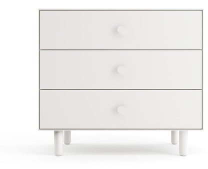 Oeuf 3 Drawer Dresser - Fawn - White - 1M3D-F-03