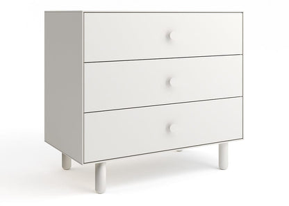 Oeuf 3 Drawer Dresser - Fawn - White - 1M3D-F-03